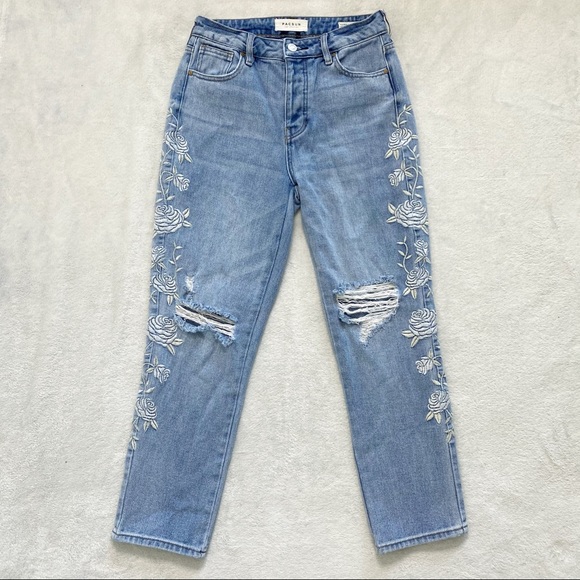 PacSun Denim - Pacsun floral distressed blue mom jeans size 25